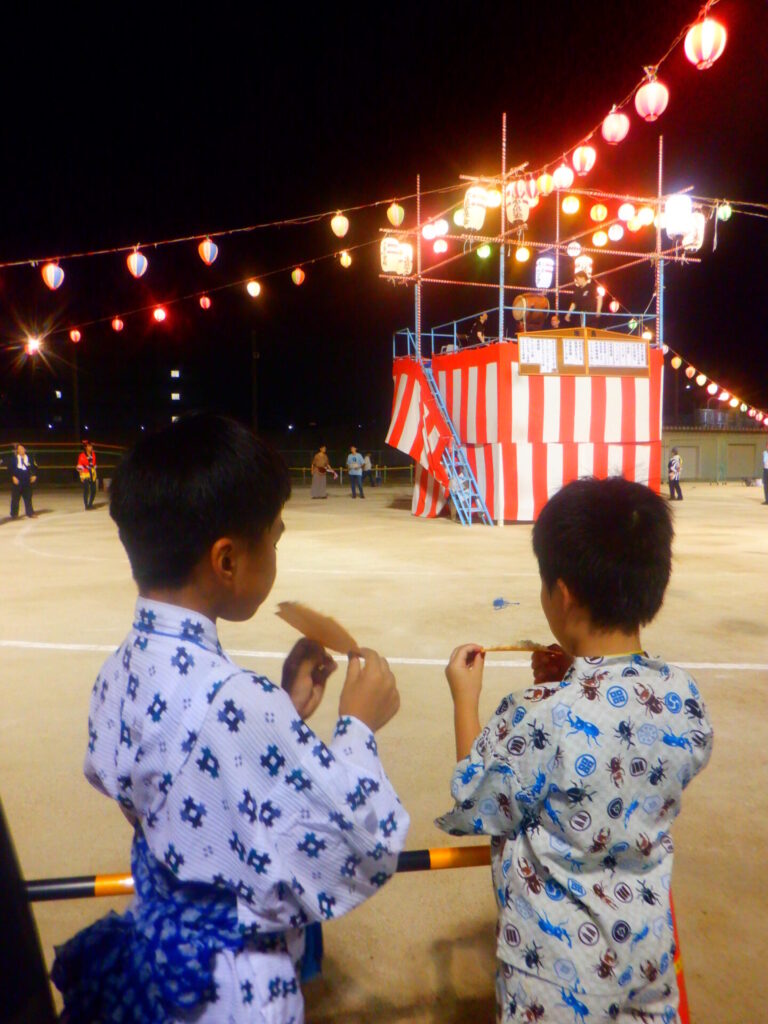 ☆池島地域の盆踊り大会に参加しました！☆